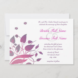 Faire-part de mariage à papillon gris de baies de 