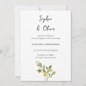 Faire-part de mariage à papillon romantique (Dos)