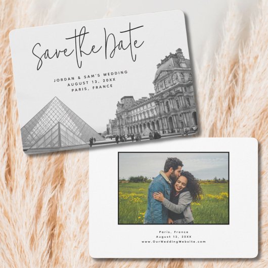 Faire-part de mariage à Paris avec photo et mentio