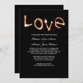 Faire-part de mariage à pétards pour un amour roma (Devant / Derrière)