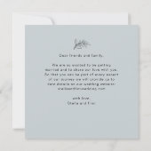 Faire-part de mariage à photo avec écriture modern (Dos)