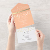 Faire-part de mariage à pointes avec voyants à cha (Déchirure)