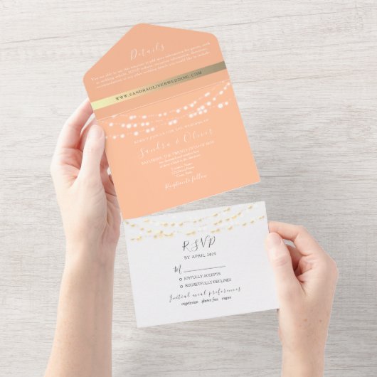 Faire-part de mariage à pointes avec voyants à cha (Déchirure)