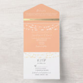 Faire-part de mariage à pointes avec voyants à cha (À l'intérieur)