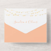 Faire-part de mariage à pointes avec voyants à cha (Verso)