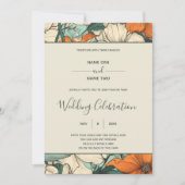 Faire-part de mariage à ressort rétro (Devant)