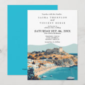 Faire-part de mariage à Rhodes Grèce Rétro (Devant / Derrière)