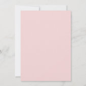 Faire-part de mariage à ruban de satin rose (Dos)