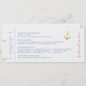 Faire-Part de Mariage à save the Date de Yacht Clu (Dos)