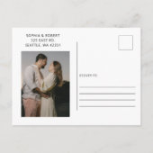 Faire-part de mariage à Talavera Bleu de la Marine (Dos)