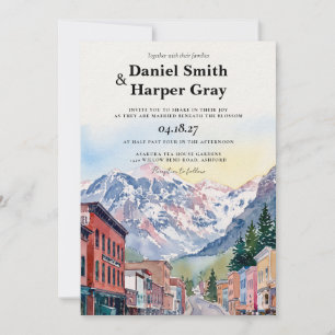 Faire-part de mariage à Telluride Colorado Mountai