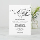 Faire-part de mariage| À Tenir (Debout devant)