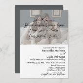 Faire-part de mariage à thème Café (Devant / Derrière)