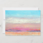Faire-part de mariage à thème coucher de soleil su (Dos)