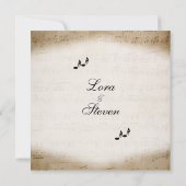 Faire-part de mariage à thème de la musique de feu (Dos)