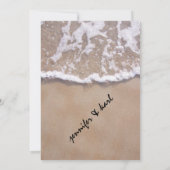 Faire-part de mariage à thème décontracté Beach (Dos)