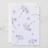 Faire-part de mariage à thème Hydrangée (Dos)