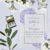 Faire-part de mariage à thème Hydrangée