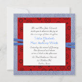 Faire-part de mariage à thème occidental (Devant)