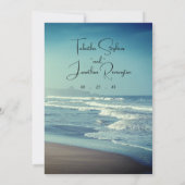 Faire-part de mariage à thème Ocean Beach (Dos)