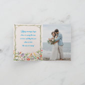 Faire-part de mariage à thème Peacock (Intérieur)