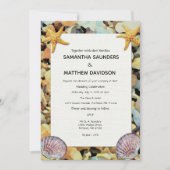 Faire-part de mariage À Thème Plage (Devant)