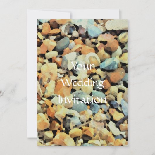 Faire-part de mariage À Thème Plage (Dos)