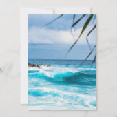 Faire-part de mariage À Thème Plage (Dos)