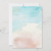 Faire-part de mariage À Thème Plage (Dos)