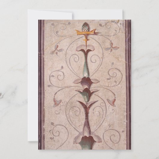 Faire-part de mariage à thème Pompéi (Dos)