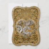 faire-part de mariage à thème Steampunk (Dos)