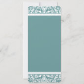 Faire-part de mariage à tourbillons en damassé sar (Dos)