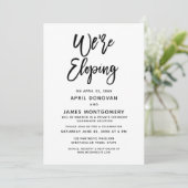 Faire-part de mariage à typographie avec pinceau N (Debout devant)