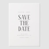 Faire-part de mariage à typographie classique (Recto)