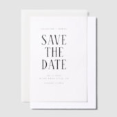 Faire-part de mariage à typographie classique (Compenser)