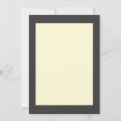 Faire-part de mariage à typographie crème minimali (Dos)