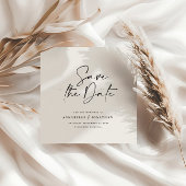 Faire-part de mariage à typographie manuscrite mod