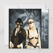 faire-part de mariage à vapeur (Devant)