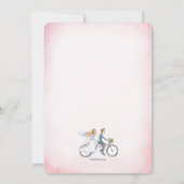 Faire-part de mariage à vélo (Dos)
