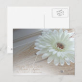 Faire-part de mariage à venir White Daisy (Devant / Derrière)