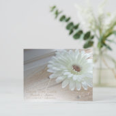 Faire-part de mariage à venir White Daisy (Debout devant)