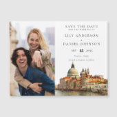 Faire-part de mariage à Venise avec photo (Devant)