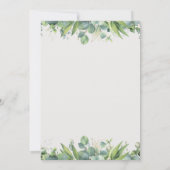Faire-part de mariage à verdure minimale Arche dor (Dos)