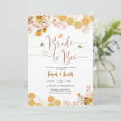 Faire-part de mariage abeille (Debout devant)