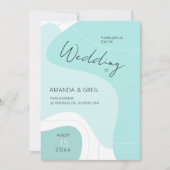 Faire-part de mariage Abstrait (Devant)