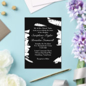 Faire-part de mariage Abstrait de musique noire et (Insitu (Mariage))