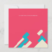 Faire-part de mariage Abstrait futuriste (Dos)