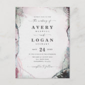 Faire-part de mariage Abstrait Lilac pourpre Ethér (Devant)