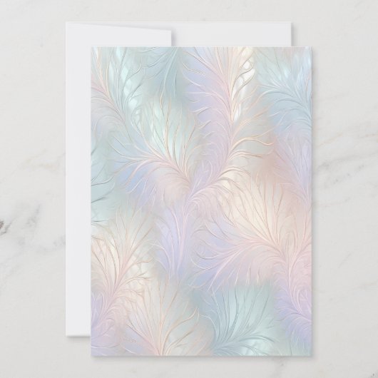 Faire-part de mariage Abstrait moderne d'Iridescen (Dos)