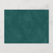 Faire-part de mariage abstrait sarcelle et cuivre (Dos)